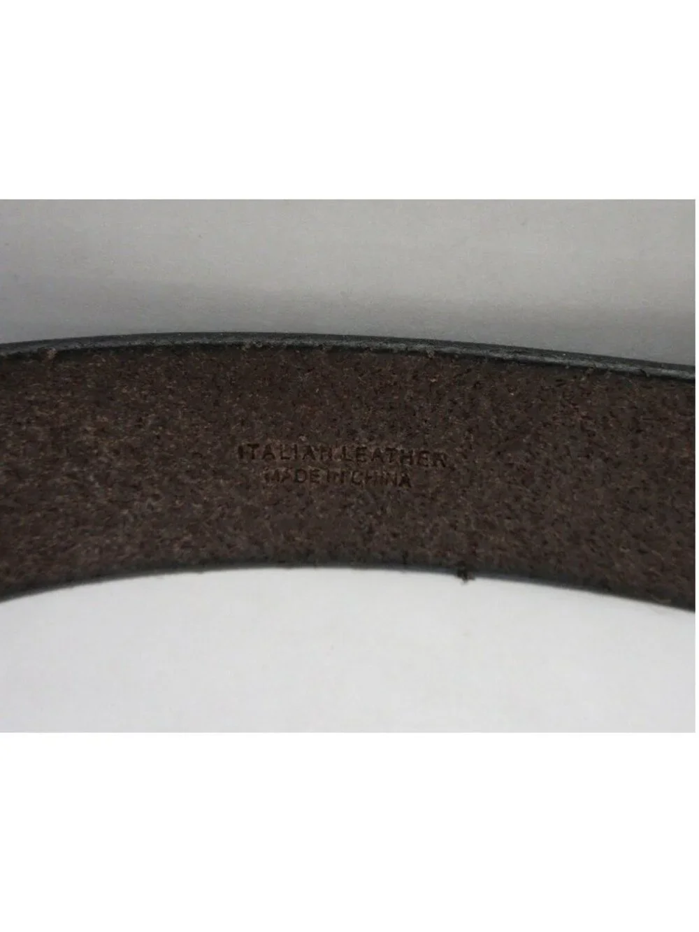VGT Polo Ralph Lauren Belt 46 Italian Leather Silver Buckle Classic